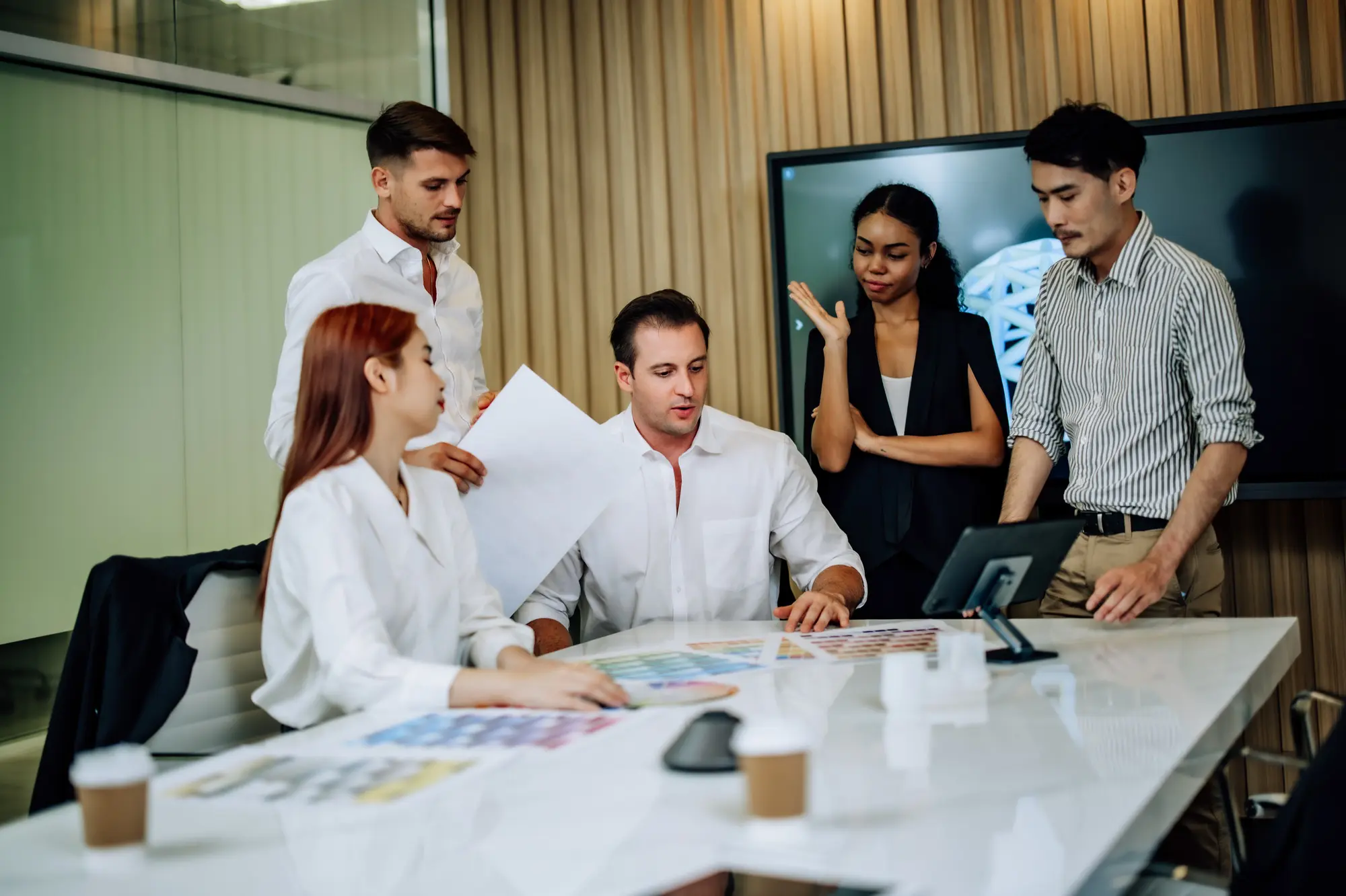 Diverse team apply design thinking to gather insights, propose solutions. Evaluate, create prototype